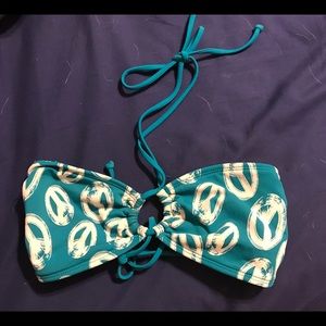 Peace print bikini